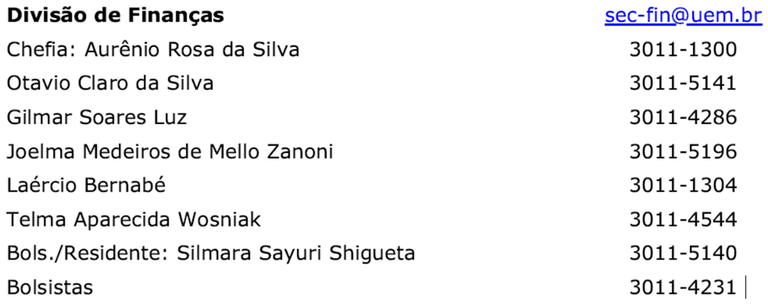 SERVIDORES DA DIVISÃO