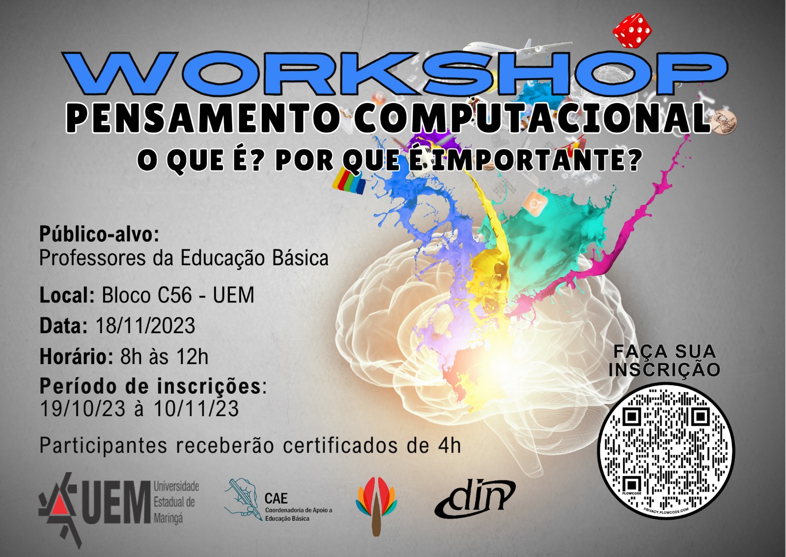 Evento de extensão em parceria com a DIN